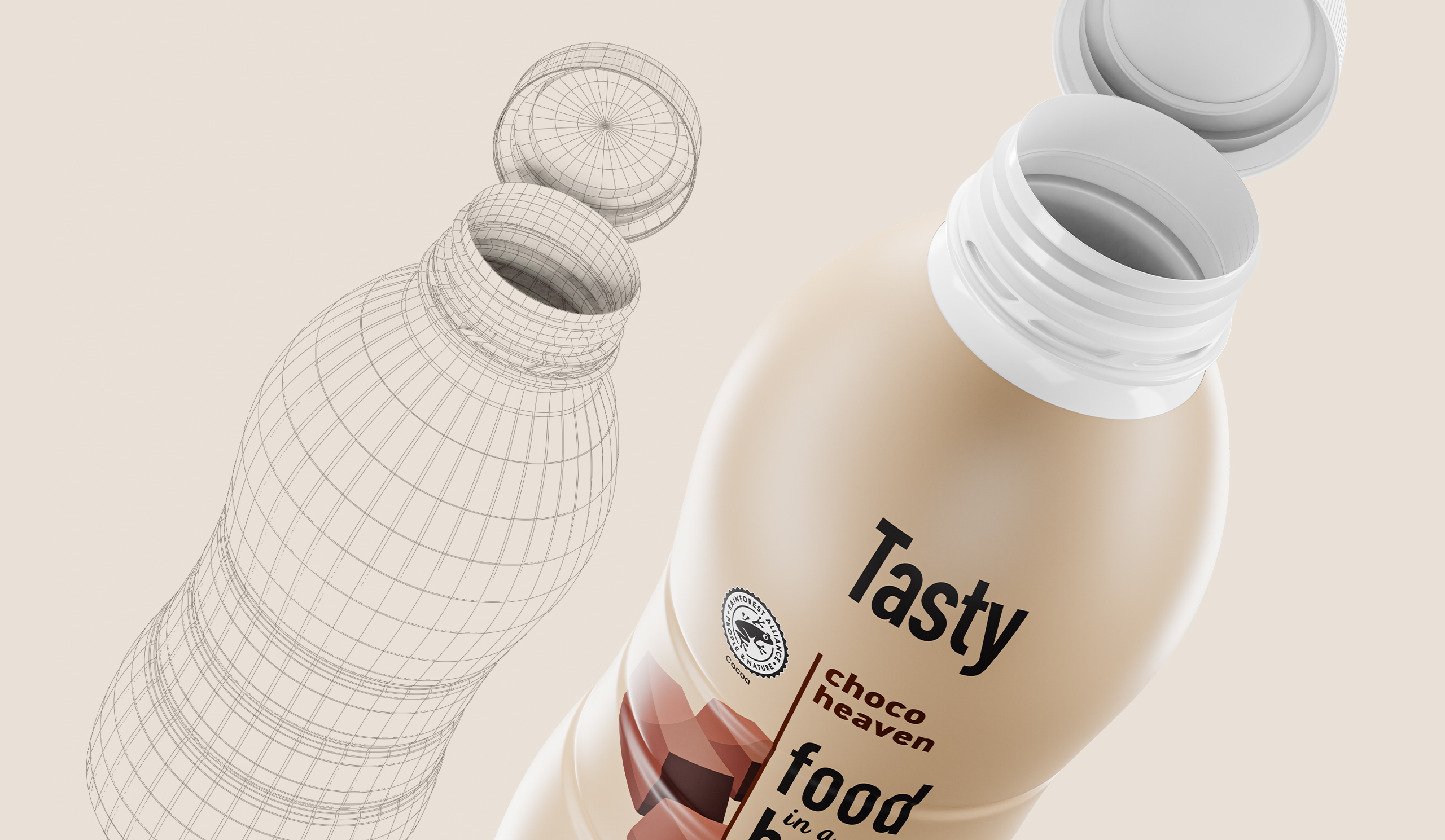Food in the bottle